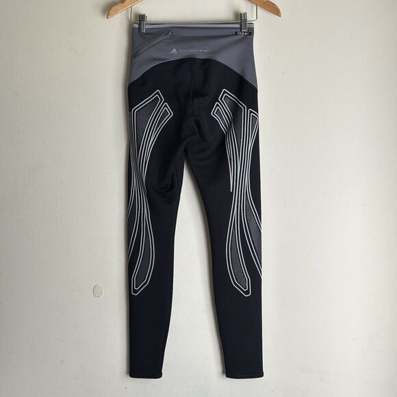 Adidas by Stella McCartney Truepace Cold.Rdy Tights Sz Small Black Athletic - Picture 9 of 16